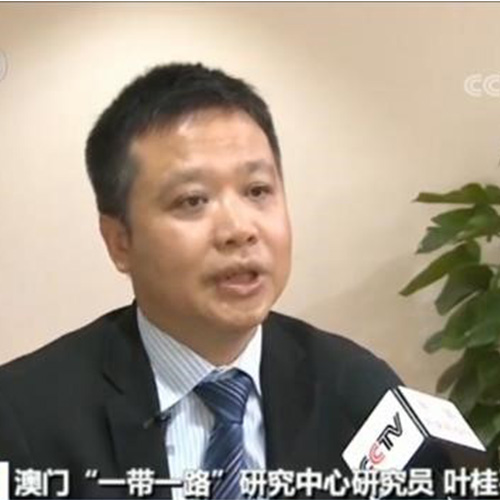 我中心葉桂平主任就“第二屆‘一帶一路’國際合作高峰論壇”開幕接受中央電視台採訪